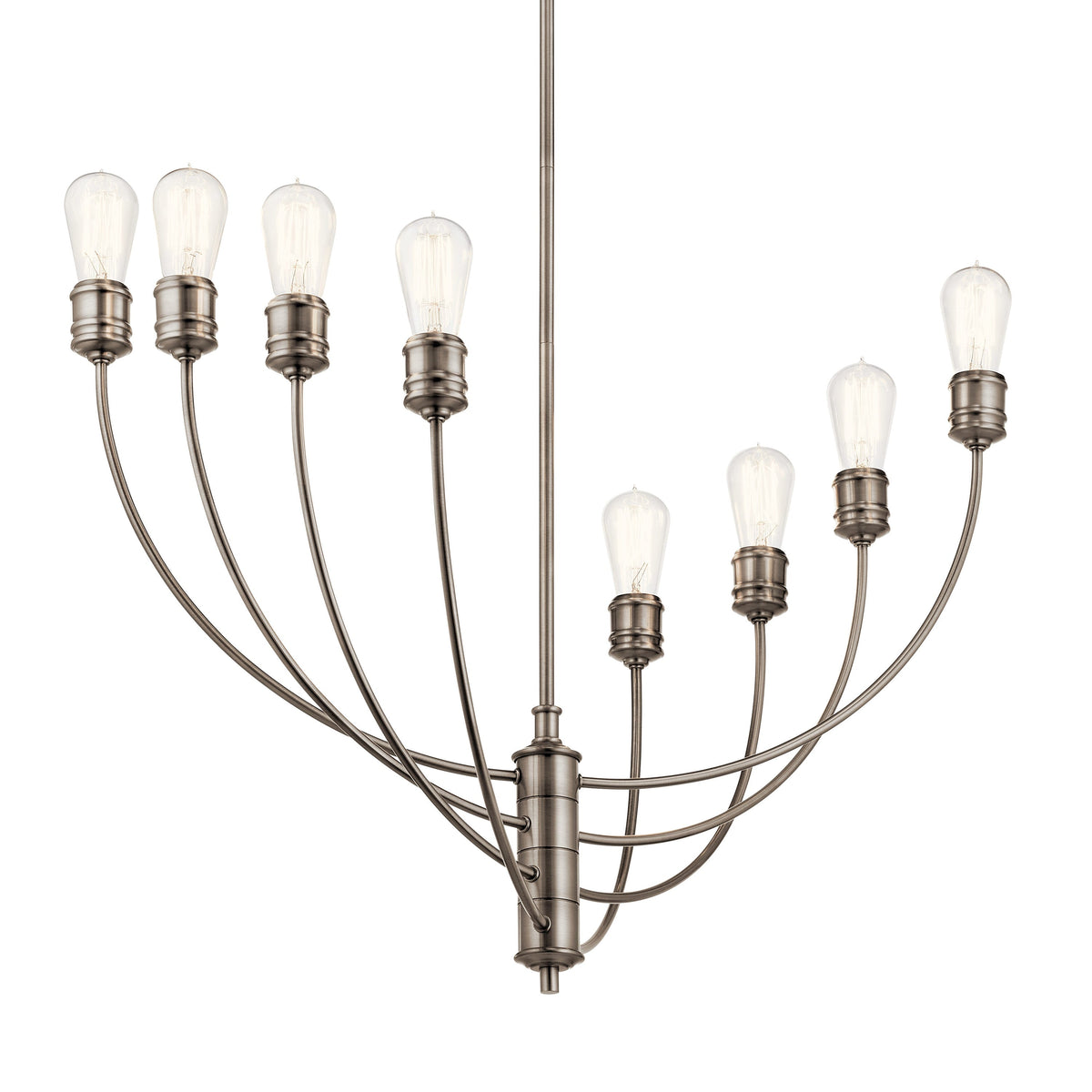 Kichler Hatton 8-Light Pewter Transitional Chandelier