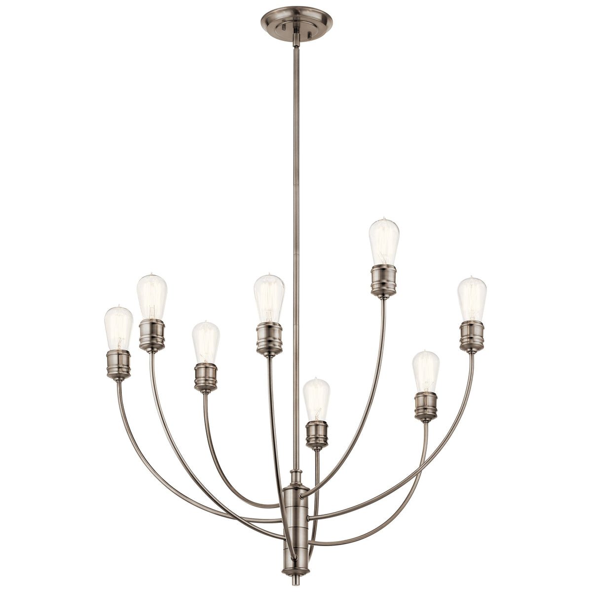 Kichler Hatton 8-Light Pewter Transitional Chandelier