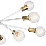 Kichler Armstrong 10-Light White Mid-century Chandelier