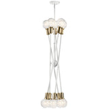 Kichler Armstrong 10-Light White Mid-century Chandelier