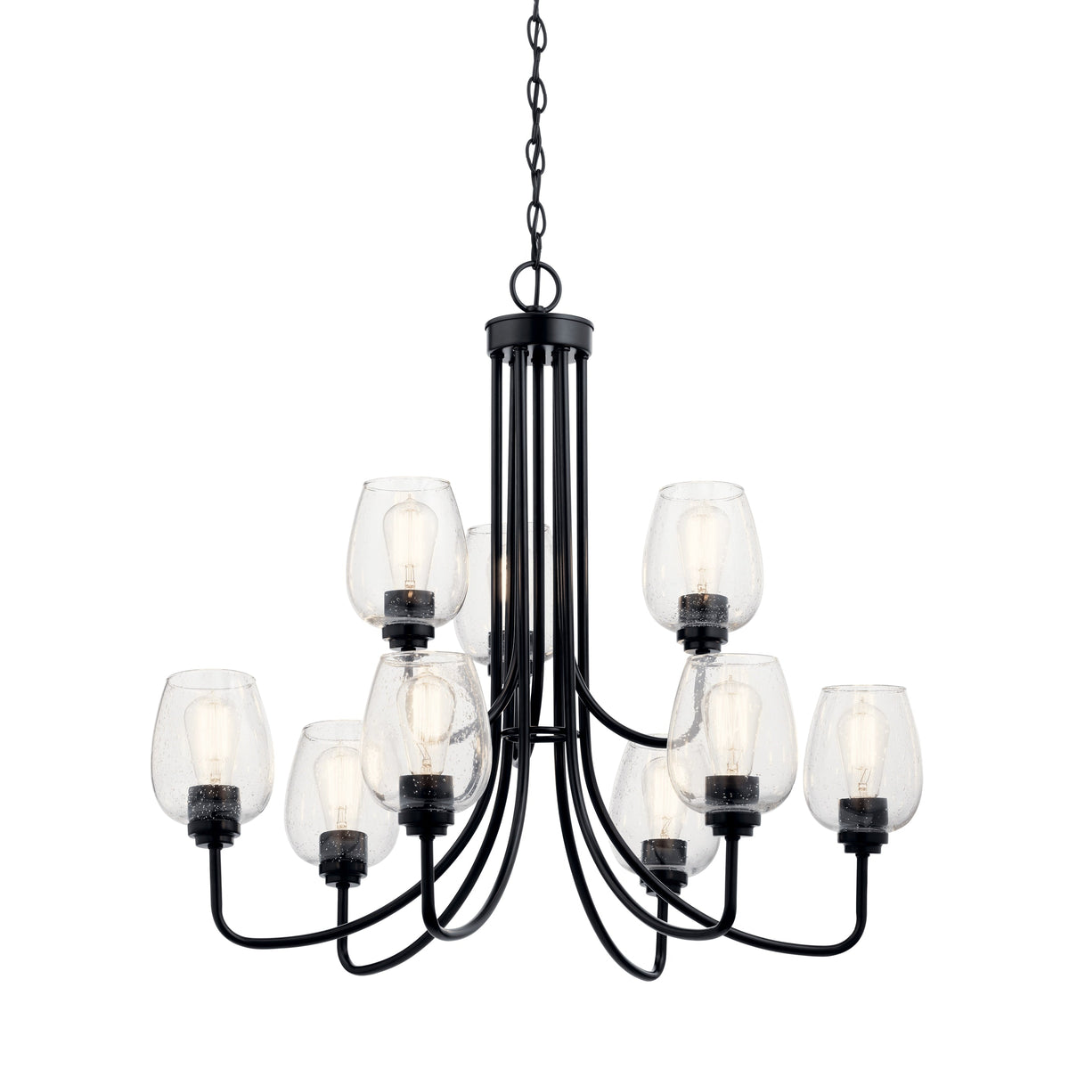 Kichler Valserrano 9-Light Black Traditional Chandelier