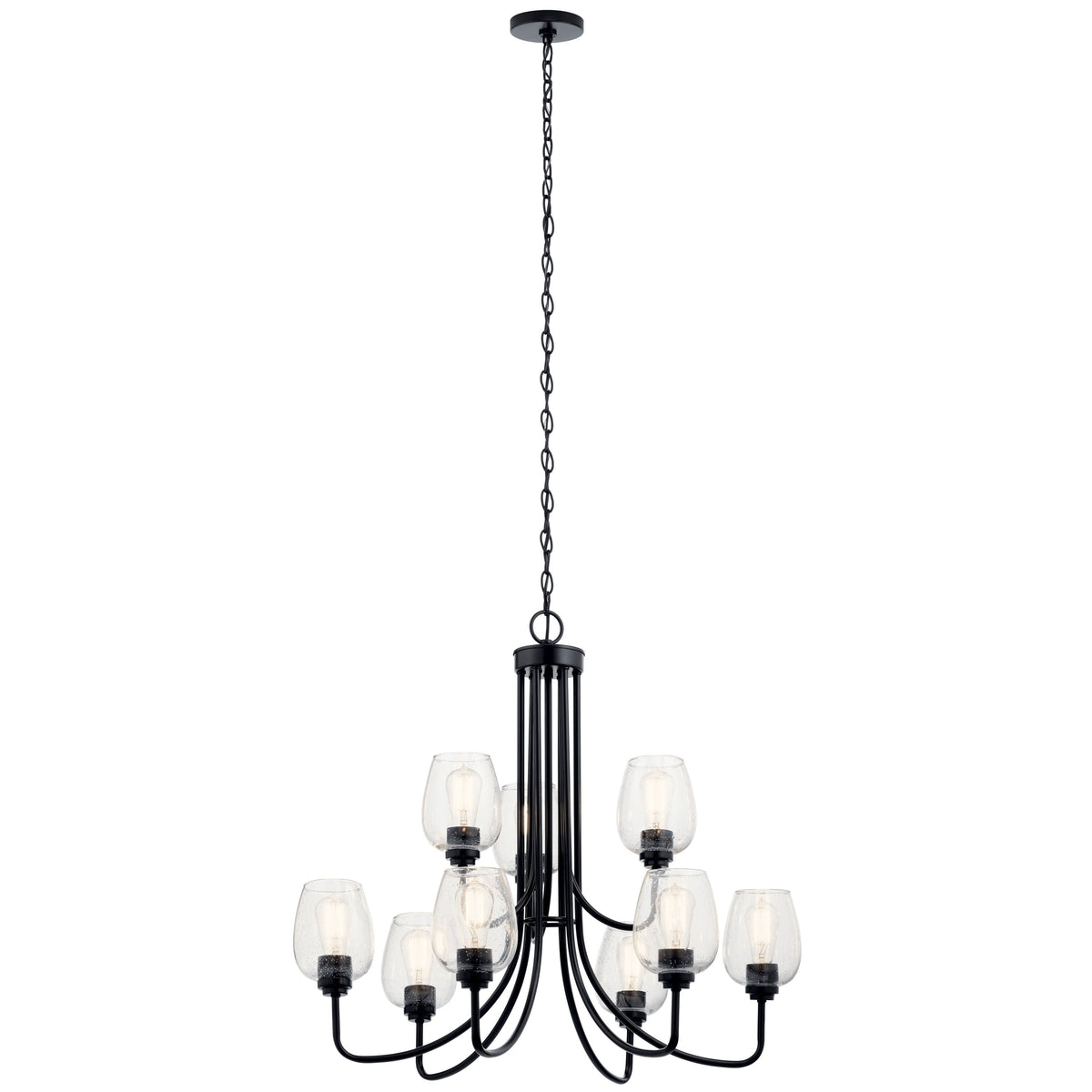 Kichler Valserrano 9-Light Black Traditional Chandelier
