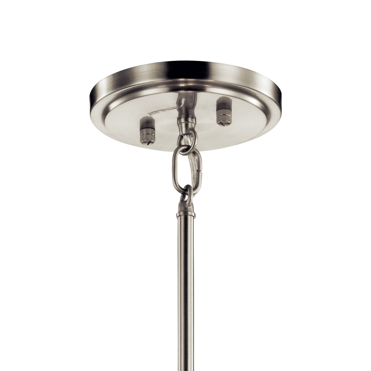 Kichler Cirus 4-Light Auburn Stained Transitional Etched Glass Drum Large Hanging Pendant Light