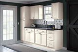 Project Source Oak Brook 30-in W x 18-in H x 12-in D Natural Unfinished Oak Wall Fully Assembled Cabinet (Flat Panel Square Door Style)