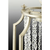 Progress Lighting Desiree 6-Light Silver Ridge Glam Linear Large Hanging Kitchen Island Light