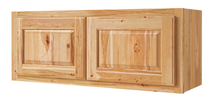 Diamond NOW Denver 36-in W x 14-in H x 12-in D Natural Rustic Hickory Wall Fully Assembled Cabinet (Raised Panel Square Door Style)