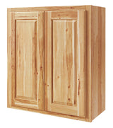 Diamond NOW Denver 27-in W x 30-in H x 12-in D Natural Rustic Hickory Wall Fully Assembled Cabinet (Raised Panel Square Door Style)