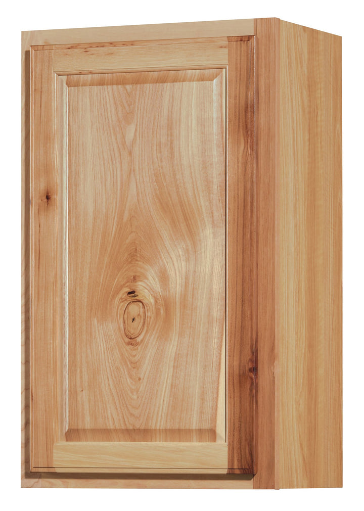 Diamond NOW Denver 18-in W x 30-in H x 12-in D Natural Rustic Hickory Wall Fully Assembled Cabinet (Raised Panel Square Door Style)