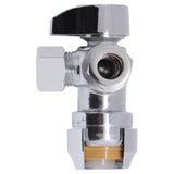 SharkBite Brass 1/2-in Push-to-Connect x 3/8-in OD Compression Quarter Turn Angle Valve