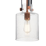 Kichler Kitner 3-Light Black and Antique Copper Industrial Dry Rated Chandelier
