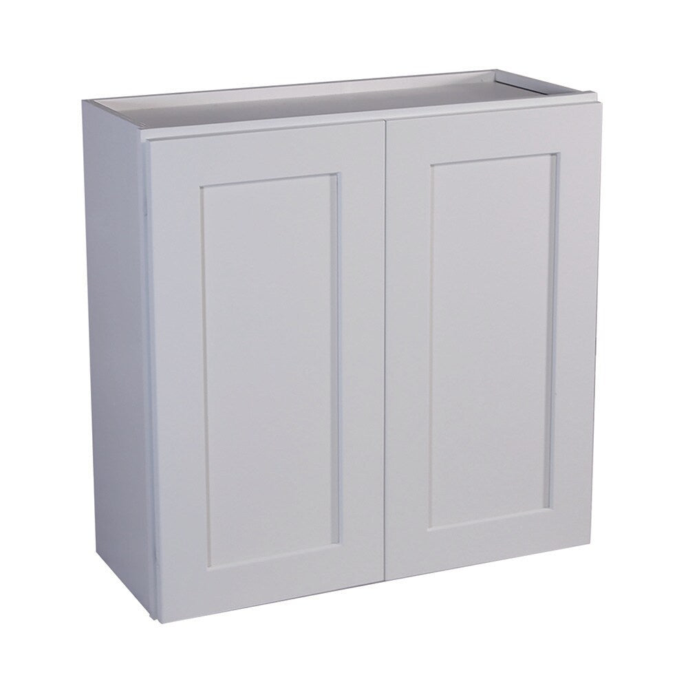 Design House Brookings 27-in W x 30-in H x 12-in D White Maple Wall Ready To Assemble Plywood Cabinet (Recessed Panel Shaker Door Style)