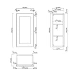 Design House Brookings 18-in W x 36-in H x 12-in D Espresso Maple Wall Ready To Assemble Plywood Cabinet (Recessed Panel Shaker Door Style)