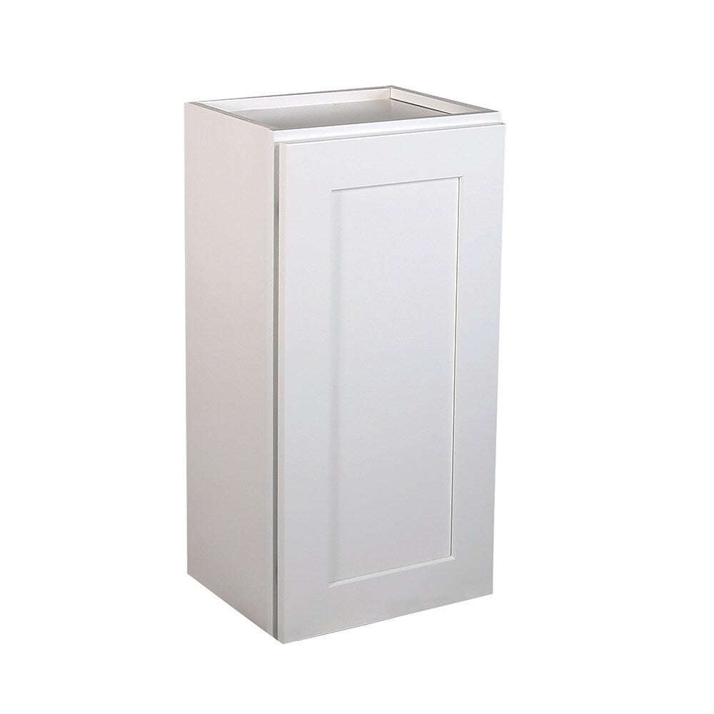 Design House Brookings 15-in W x 36-in H x 12-in D White Maple Wall Ready To Assemble Plywood Cabinet (Recessed Panel Shaker Door Style)