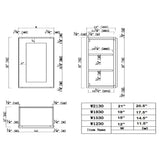 Design House Brookings 15-in W x 30-in H x 12-in D White Maple Wall Ready To Assemble Plywood Cabinet (Recessed Panel Shaker Door Style)