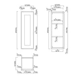 Design House Brookings 12-in W x 36-in H x 12-in D Espresso Maple Wall Ready To Assemble Plywood Cabinet (Recessed Panel Shaker Door Style)