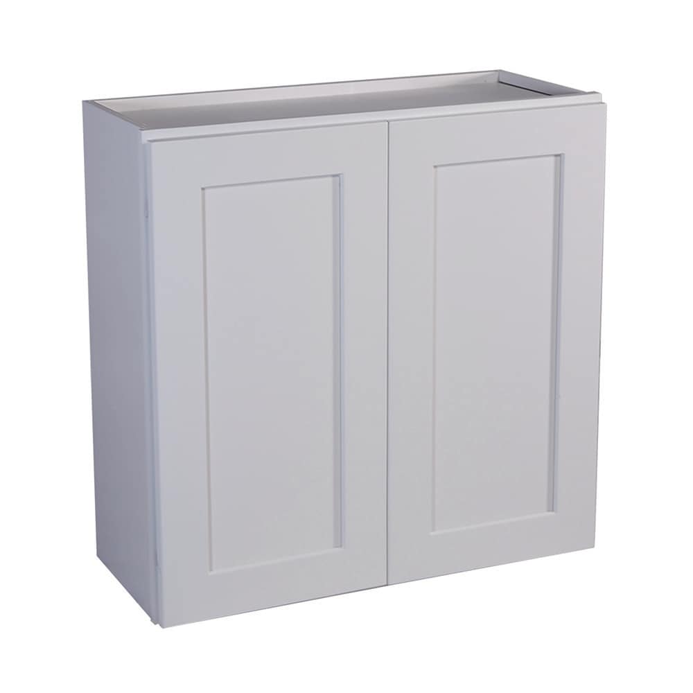 Design House Brookings 30-in W x 30-in H x 12-in D White Maple Wall Ready To Assemble Plywood Cabinet (Recessed Panel Shaker Door Style)