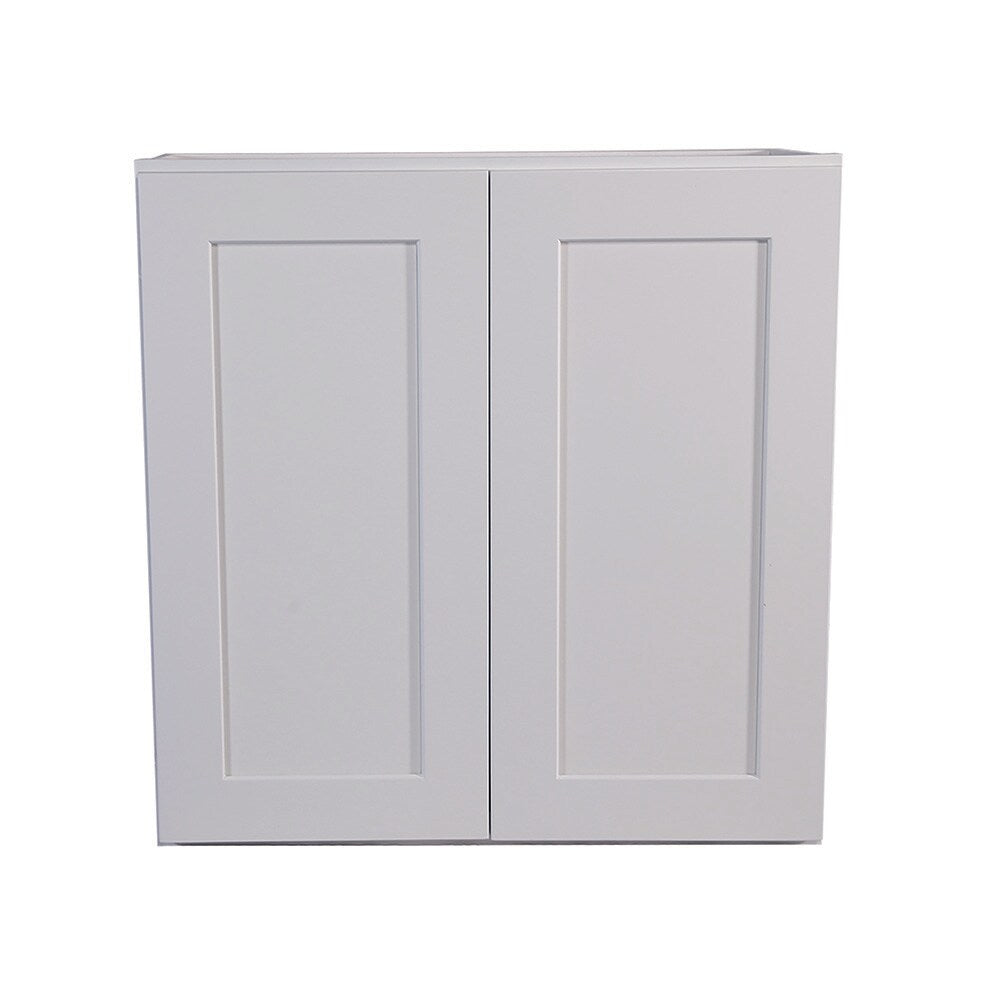 Design House Brookings 30-in W x 30-in H x 12-in D White Maple Wall Ready To Assemble Plywood Cabinet (Recessed Panel Shaker Door Style)