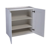 Design House Brookings 27-in W x 36-in H x 12-in D White Maple Wall Ready To Assemble Plywood Cabinet (Recessed Panel Shaker Door Style)