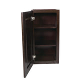 Design House Brookings 18-in W x 36-in H x 12-in D Espresso Maple Wall Ready To Assemble Plywood Cabinet (Recessed Panel Shaker Door Style)