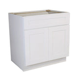 Design House Brookings 48-in W x 34.5-in H x 24-in D White Maple Sink Base Ready To Assemble Plywood Cabinet (Recessed Panel Shaker Style)