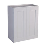Design House Brookings 24-in W x 30-in H x 12-in D White Maple Wall Fully Assembled Plywood Cabinet (Recessed Panel Shaker Door Style)