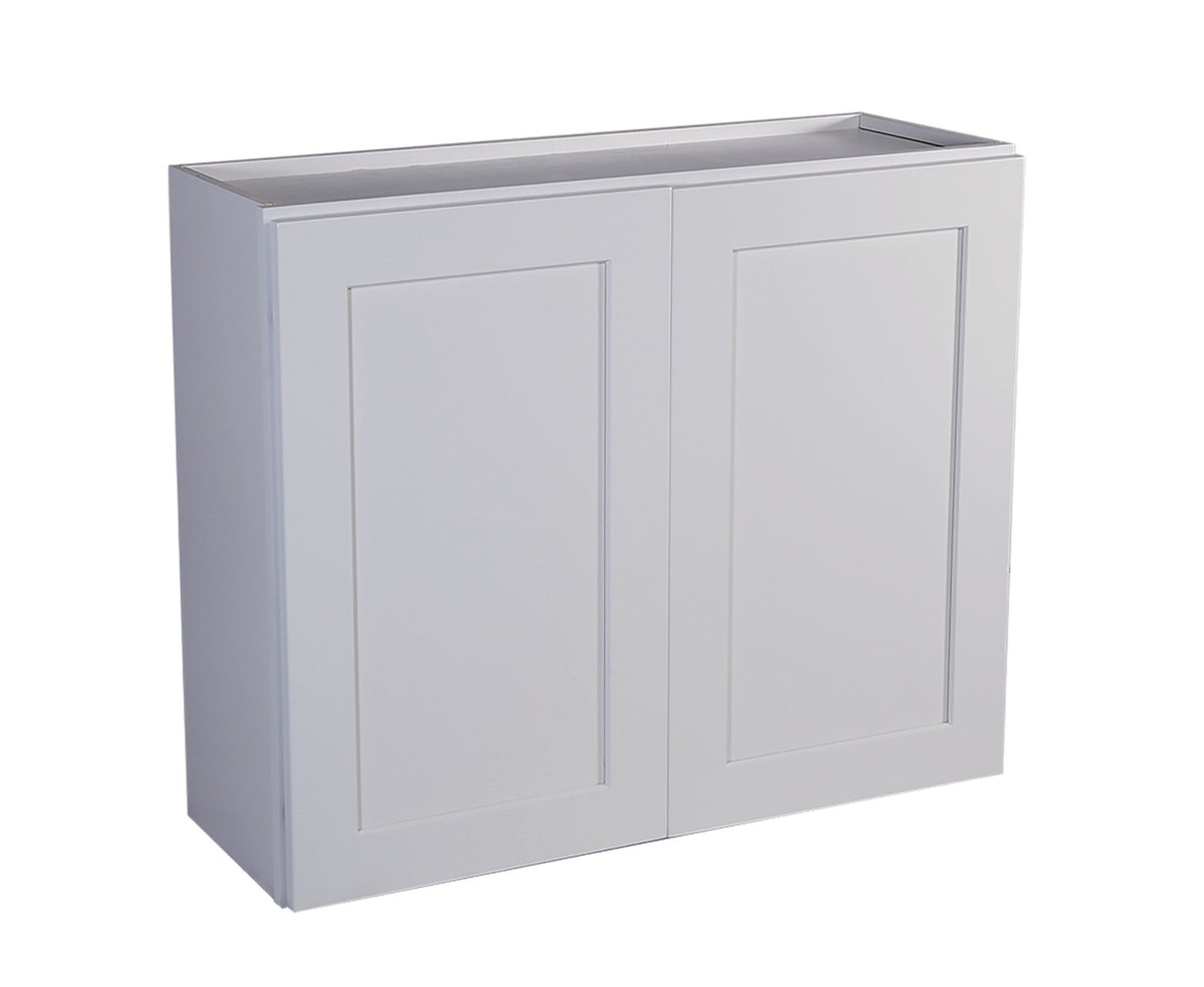 Design House Brookings 36-in W x 36-in H x 12-in D White Maple Wall Fully Assembled Plywood Cabinet (Recessed Panel Shaker Door Style)