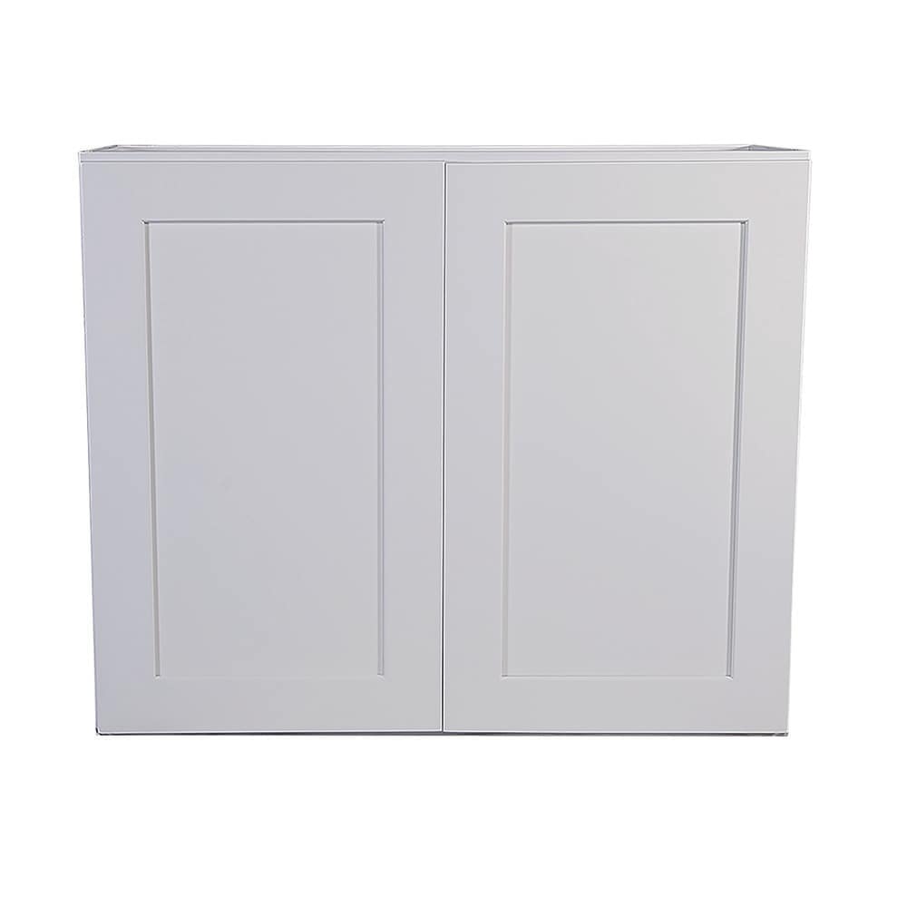 Design House Brookings 33-in W x 24-in H x 12-in D White Maple Wall Ready To Assemble Plywood Cabinet (Recessed Panel Shaker Door Style)
