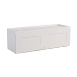 Design House Brookings 36-in W x 18-in H x 12-in D White Unfinished Maple Wall Fully Assembled Plywood Cabinet (Recessed Panel Shaker Door Style)