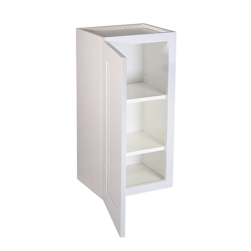 Design House Brookings 15-in W x 24-in H x 12-in D White Maple Wall Ready To Assemble Plywood Cabinet (Recessed Panel Shaker Door Style)