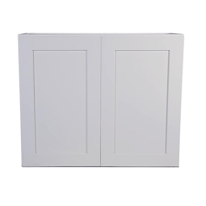 Design House Brookings 36-in W x 30-in H x 12-in D White Maple Wall Fully Assembled Plywood Cabinet (Recessed Panel Shaker Door Style)