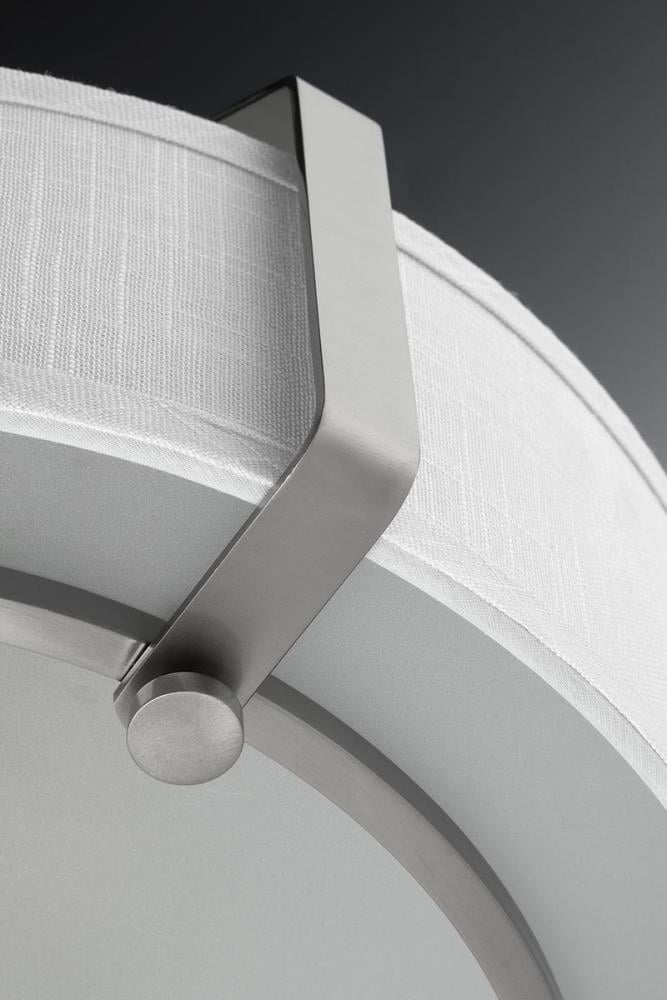 Progress Lighting Ratio 6-Light Brushed Nickel Modern/Contemporary Etched Glass Drum Large Hanging Pendant Light