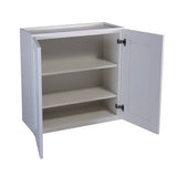 Design House Brookings 30-in W x 24-in H x 12-in D White Maple Wall Fully Assembled Plywood Cabinet (Recessed Panel Shaker Door Style)
