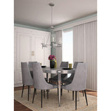 Progress Lighting Strahan 3-Light Brushed Nickel Transitional Chandelier