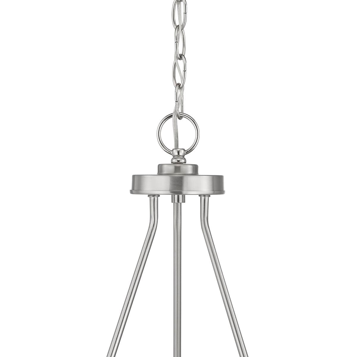 Progress Lighting Strahan 3-Light Brushed Nickel Transitional Chandelier