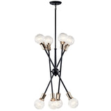 Kichler Armstrong 8-Light Black Mid-century Chandelier