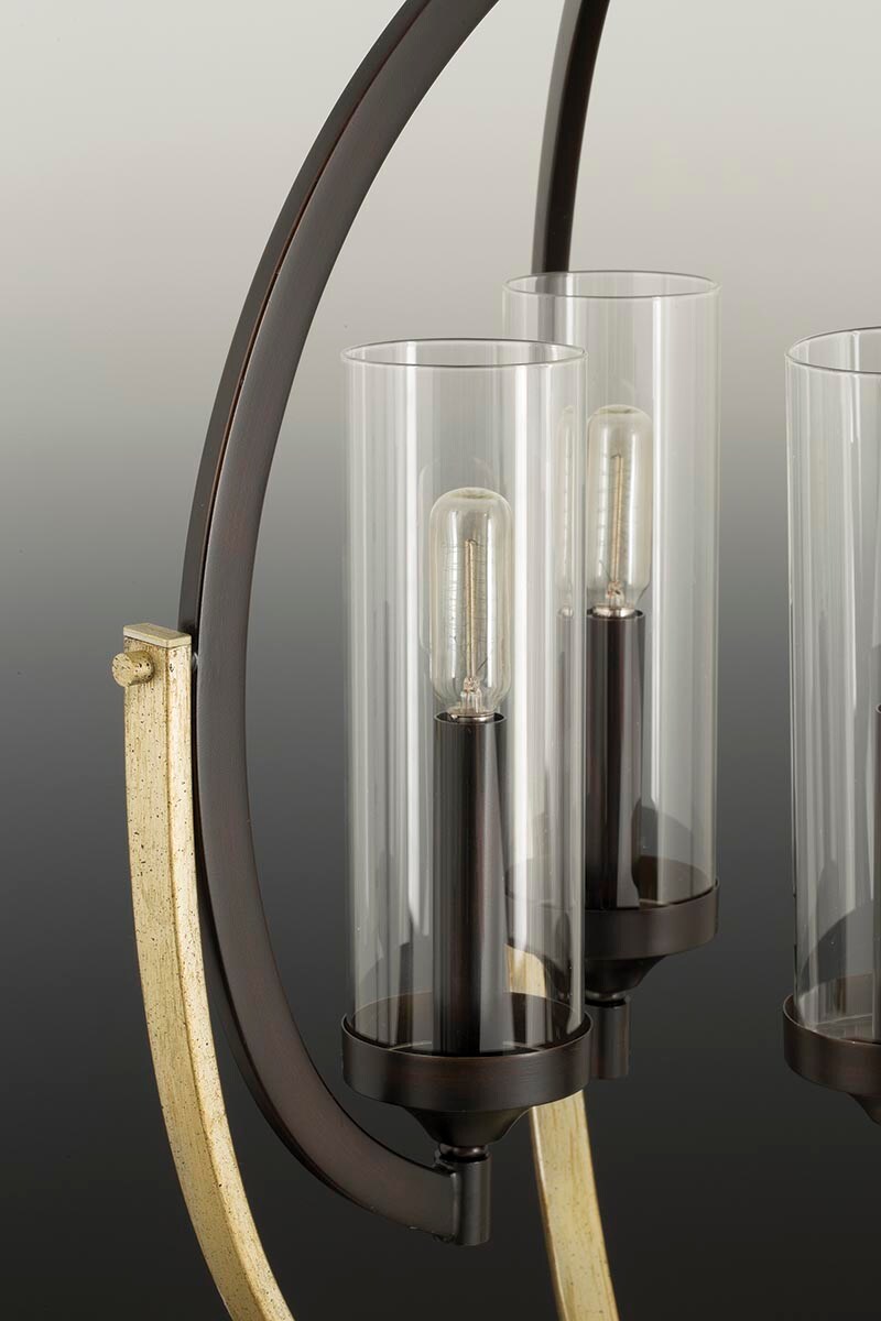Progress Lighting Evoke 3-Light Antique Bronze Transitional Chandelier