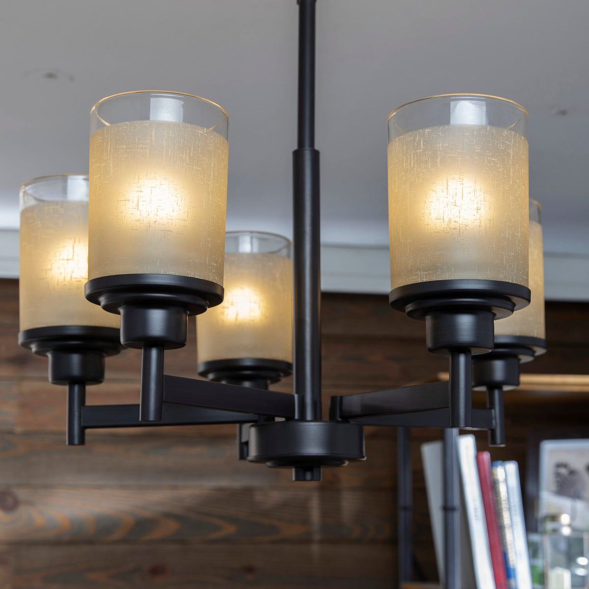 Progress Lighting Alexa 5-Light Antique Bronze Transitional Chandelier