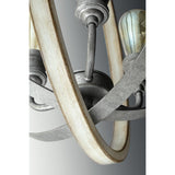 Progress Lighting Conestee 3-Light Galvanized Coastal Globe Medium Hanging Pendant Light