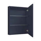 Avanity 24-in x 30-in Surface Mount Navy Blue Mirrored Soft Close Medicine Cabinet