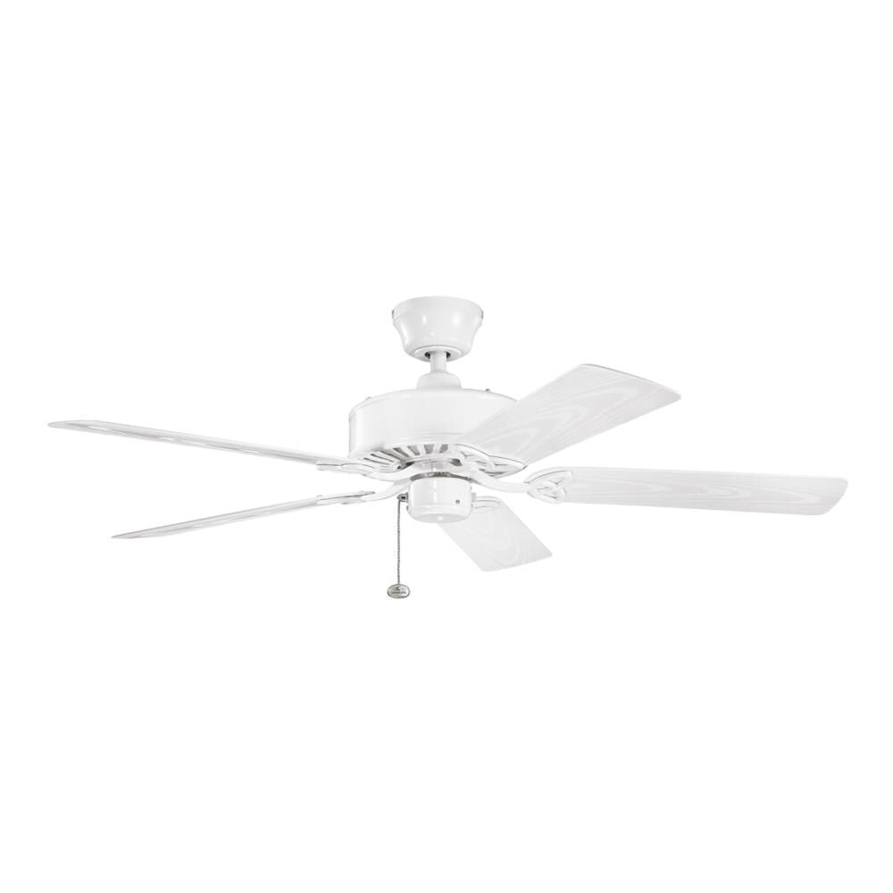Kichler 52-in White Indoor/Outdoor Ceiling Fan (5-Blade)