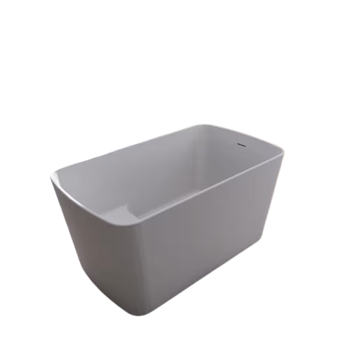 49 in. x 28 in. Soaking Bathtub with Reversible Drain in Gloss White
