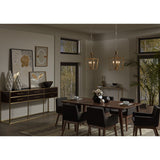 Progress Lighting Parkhurst 3-Light Brushed Bronze Traditional Lantern Medium Hanging Pendant Light