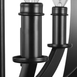 Progress Lighting Equinox 6-Light Matte Black Transitional Chandelier