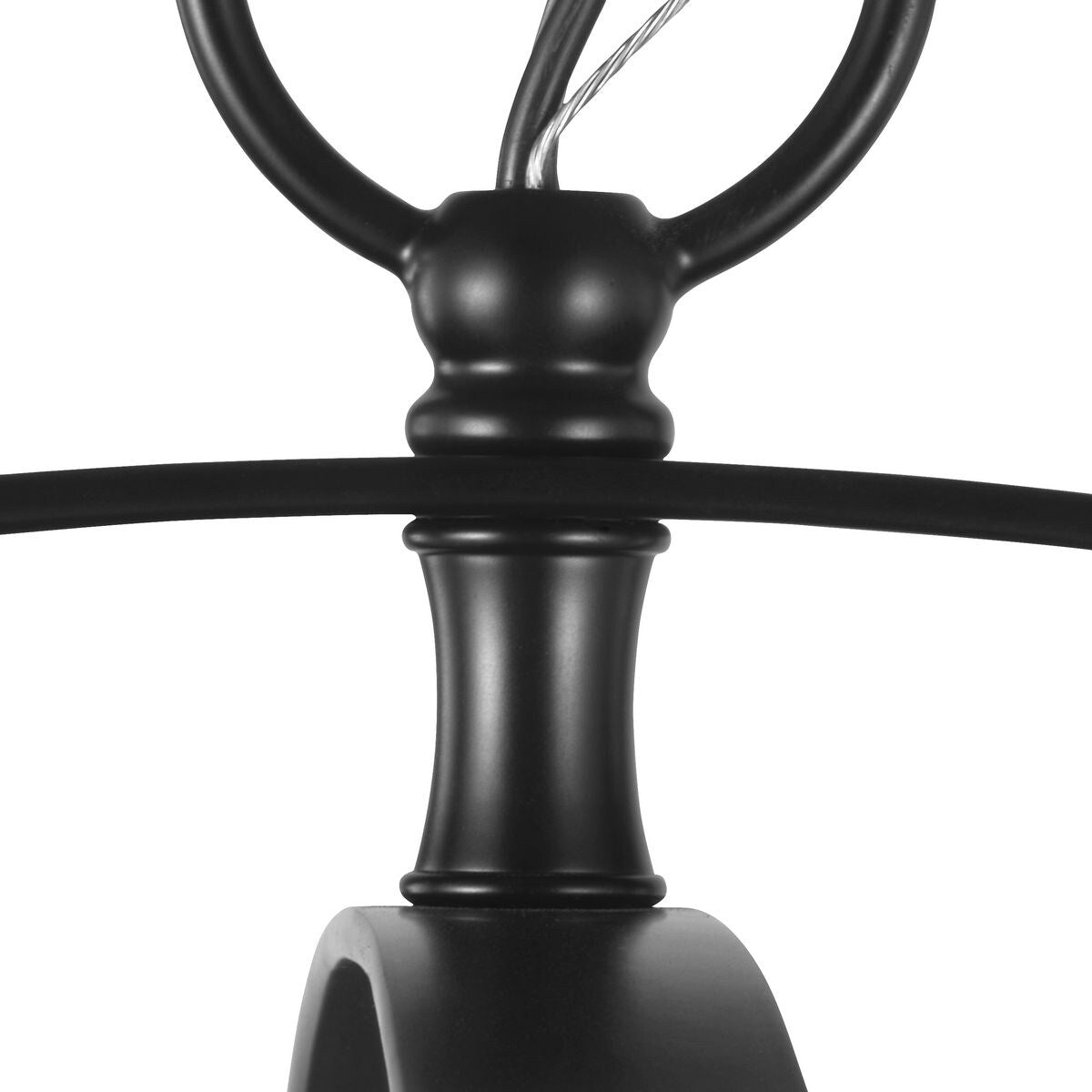 Progress Lighting Equinox 6-Light Matte Black Transitional Chandelier
