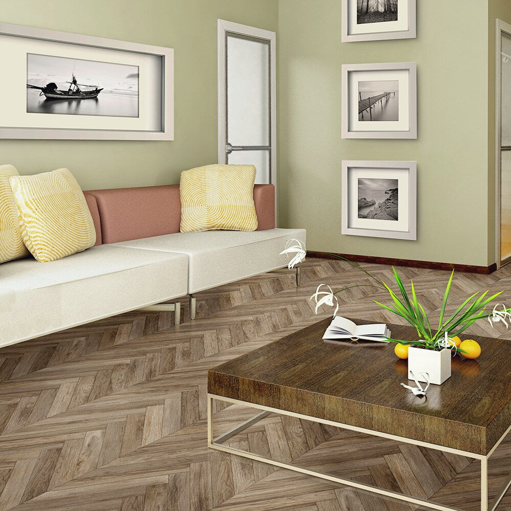 Congoleum AirStep Advantage Wonder 12-ft W x Cut-to-Length Dandelion Puff Wood Look Low-Gloss Sheet Vinyl Flooring