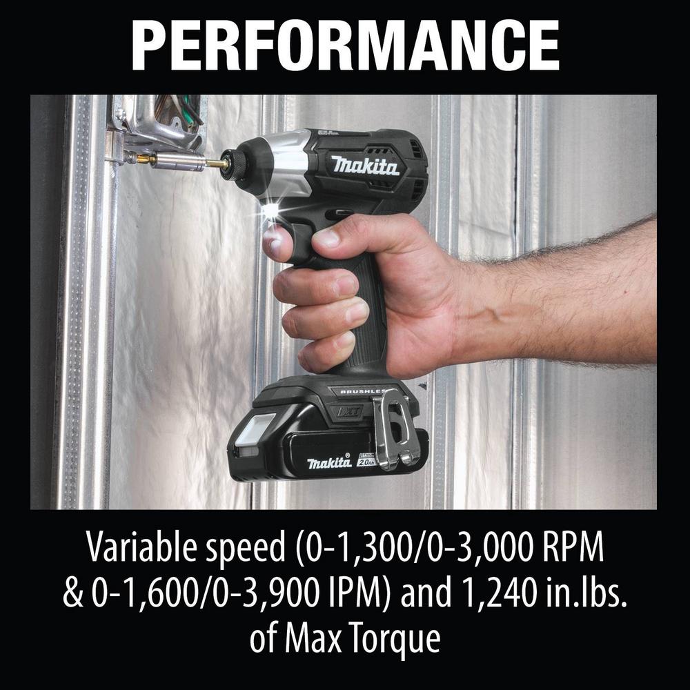 18-Volt LXT Sub-Compact Brushless Impact Driver Kit with ImpactXPS Impact Socket Set and ImpactXPS 60 Pc. Impact Bit Set