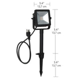 Line Voltage Black Outdoor Integrated LED Landscape Flood Light