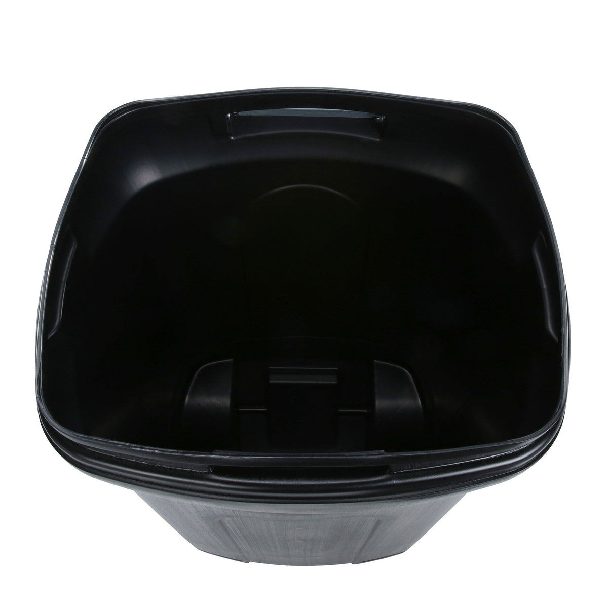 Blue Hawk 45-Gallon Black Plastic Wheeled Trash Can with Lid