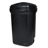 Blue Hawk 45-Gallon Black Plastic Wheeled Trash Can with Lid
