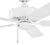 Kichler 52-in White Indoor/Outdoor Ceiling Fan (5-Blade)